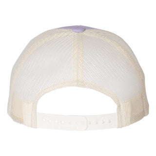 Delta Psi Epsilon Greek Script Low Profile Trucker Hat - Lilac/Birch