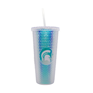 MSU 24oz Iridescent Studded Tumbler