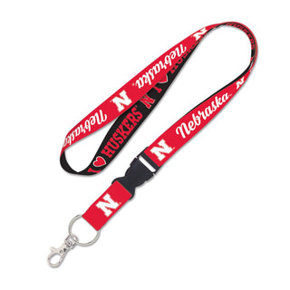 Nebraska Cornhuskers Lanyard w/detachable buckle 1in