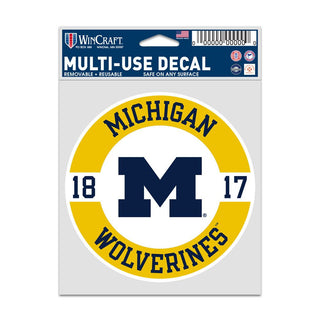 Michigan Wolverines PATCH Fan Multi-Use Decal