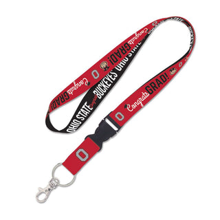 Ohio State Buckeyes Lanyard w/detachable buckle 1in