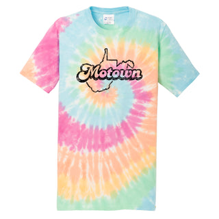 Motown WV Tie-Dye Tee - Pastel Rainbow