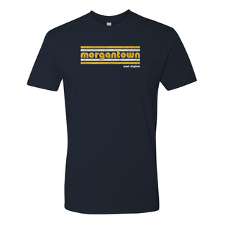 Morgantown Retro Stripe NLA T-Shirt - Midnight Navy