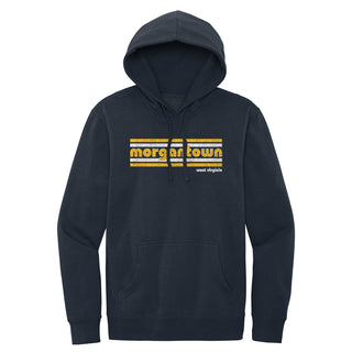 Morgantown Retro Stripe VIT Fleece Hoodie - New Navy