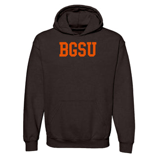 BGSU Basic Block Hoodie - Dark Chocolate