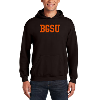 BGSU Basic Block Hoodie - Dark Chocolate