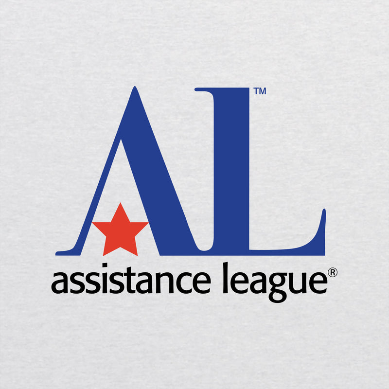 Assistance League Logo Raglan 3/4 Sleeve Shirt - White/Red