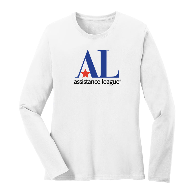 Assistance League Logo Womens Long Sleeve - White