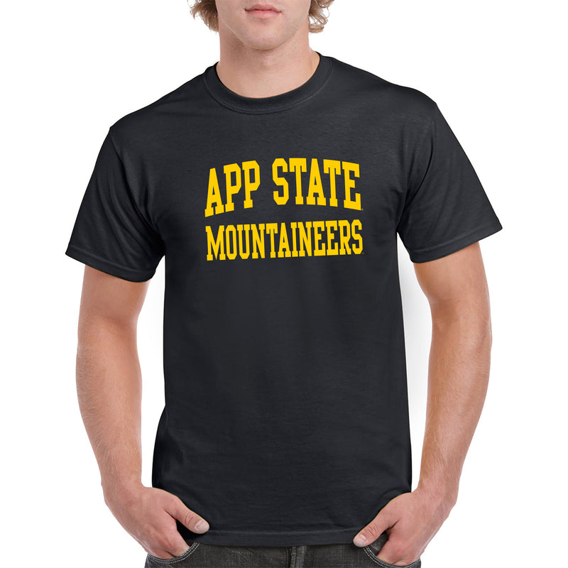 App State Front Back Print T-Shirt - Black