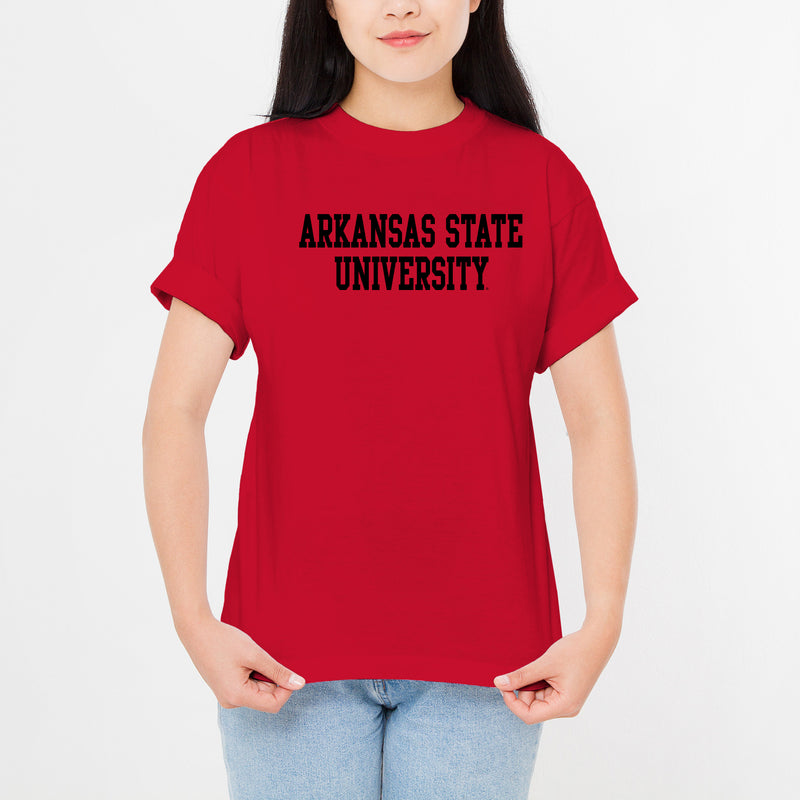 Arkansas State Basic Block T-Shirt - Red