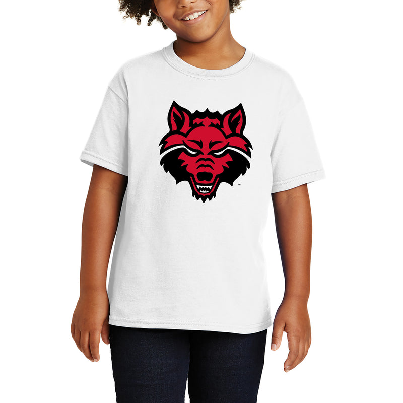 Arkansas State Primary Logo Youth T-Shirt - White