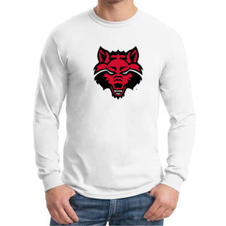 Arkansas State Primary Logo Long Sleeve - White