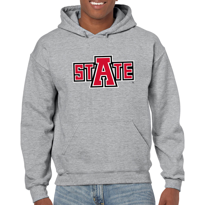 Arkansas State Secondary Logo Hoodie - Sport Grey