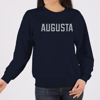 Augusta University Basic Block Crewneck - Navy