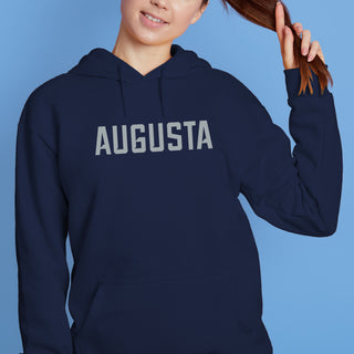 Augusta University Basic Block Hoodie - Navy