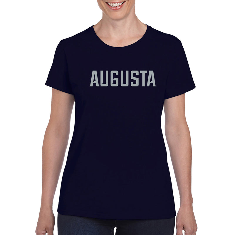 Augusta University Basic Block Womens T-Shirt - Navy