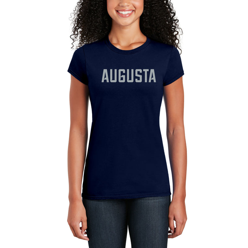 Augusta University Basic Block Womens T-Shirt - Navy