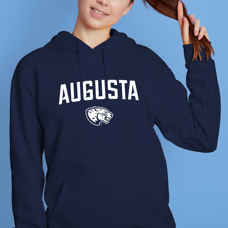 Augusta University Arch Logo Hoodie - Navy