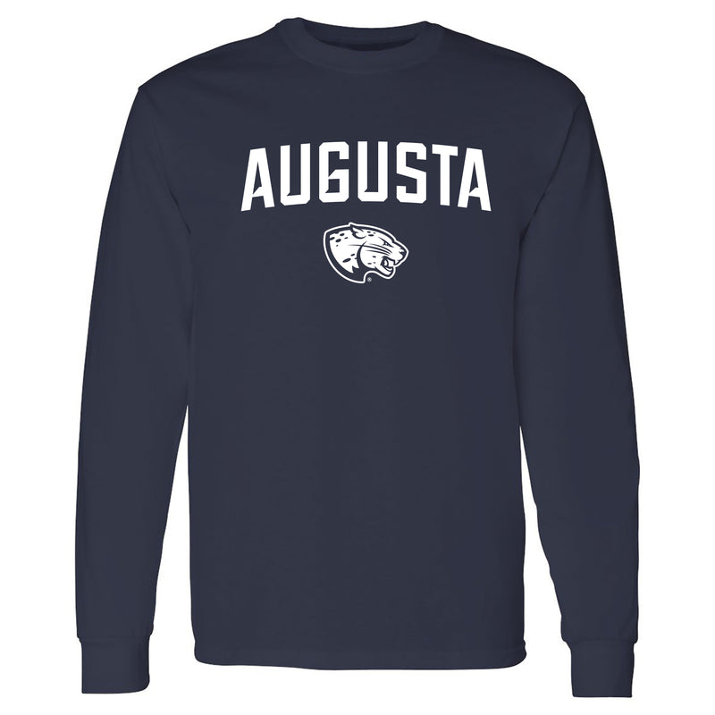 Augusta University Arch Logo Long Sleeve - Navy
