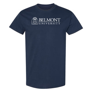 Belmont University Bruins Institutional Logo Cotton Short Sleeve T Shirt - Navy