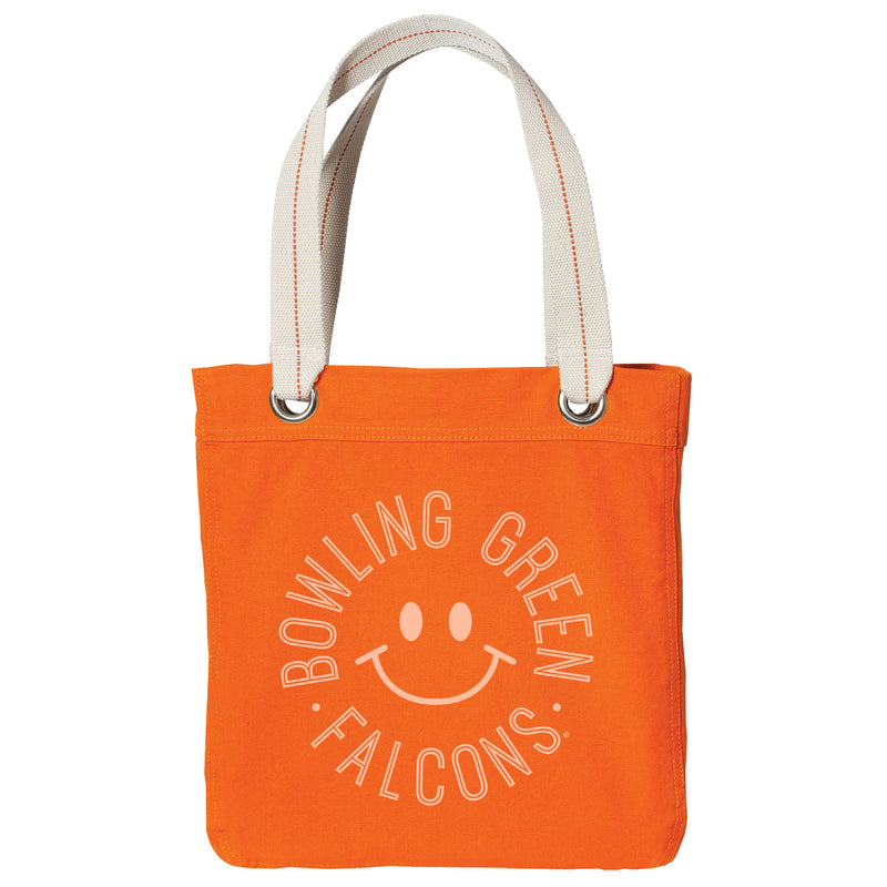 BGSU Monotone Smile Allie Tote - Bright Orange