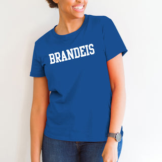 Brandeis University Judges Basic Block Short Sleeve T Shirt - Royal