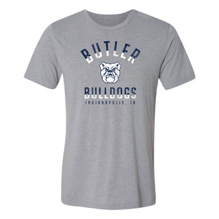 Butler University Bulldogs Division Arch Canvas Triblend Short Sleeve T Shirt - Athletic Grey