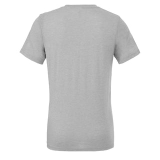 Michigan State University Spartans Division Arch Canvas Triblend Short Sleeve T Shirt - Athletic Grey