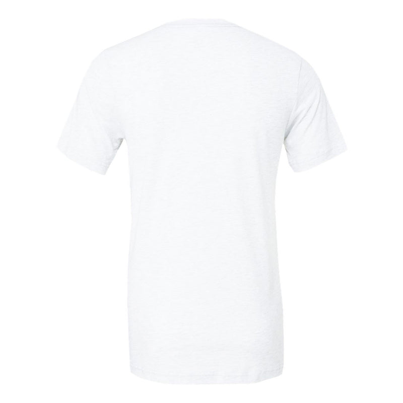 Carnegie Mellon University Tartans Basic Block Canvas Triblend Short Sleeve T Shirt - Solid White Triblend