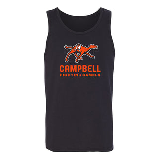 Campbell University Fighting Camels Primary Logo Heavy Cotton Tank Top - Black