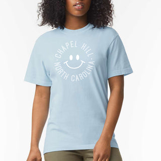 Chapel Hill Monotone Smile CC T-Shirt - Chambray