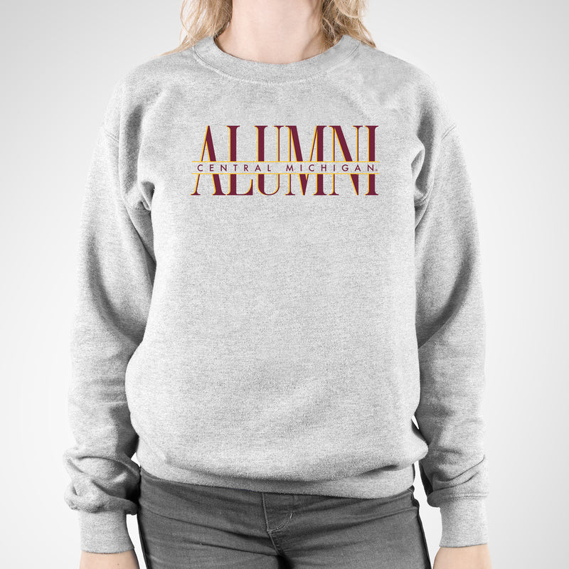 Central Michigan Classic Alumni Crewneck - Sport Grey