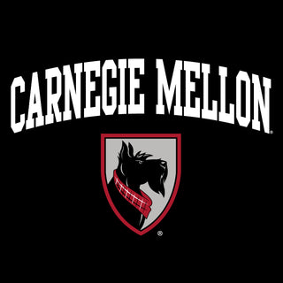 Carnegie Mellon Tartans Arch Logo Womens Long Sleeve T Shirt - Black