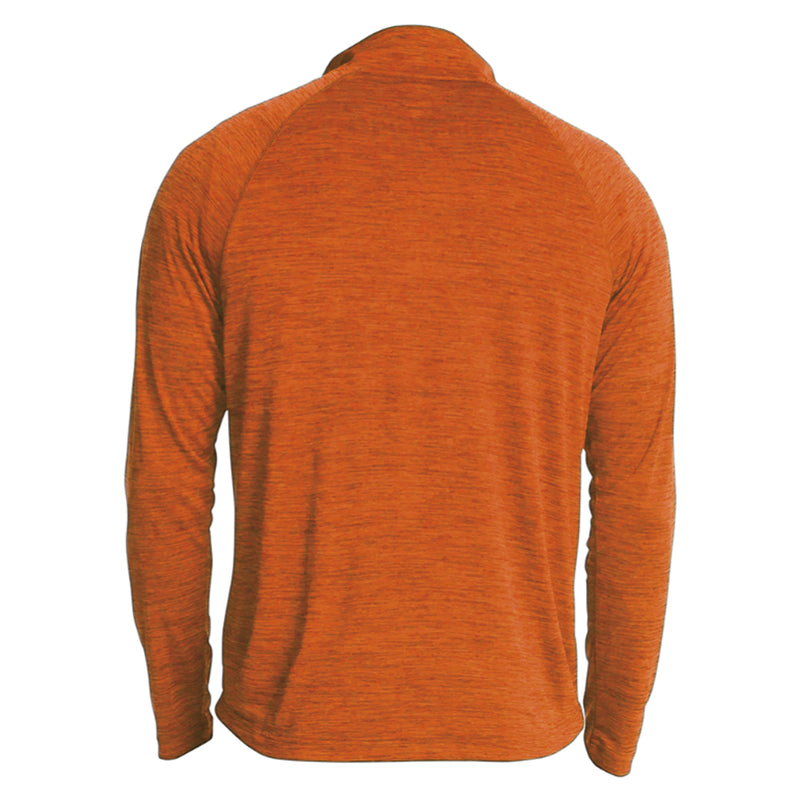 BGSU Primary Logo Men's Space Dye Performance Pullover - Orange