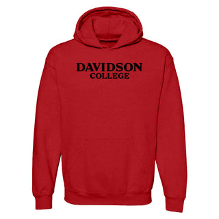 Davidson Wildcats Basic Block Hoodie - Red