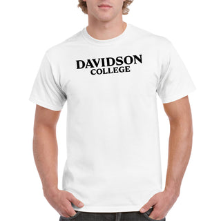 Davidson Wildcats Basic Block T Shirt - White