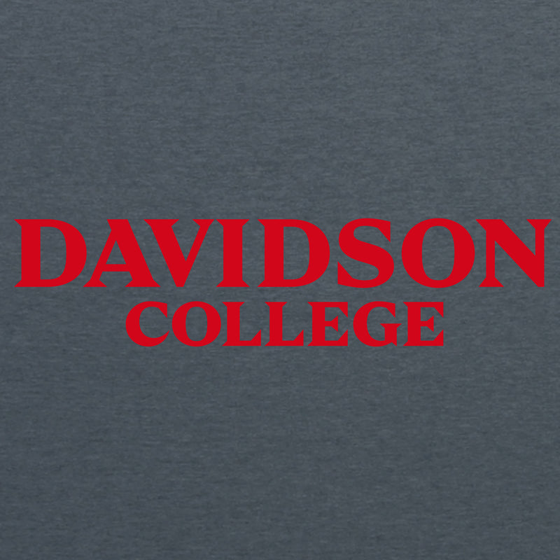 Davidson Wildcats Basic Block T Shirt - Dark Heather