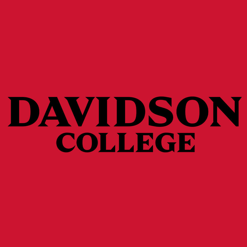 Davidson Wildcats Basic Block Hoodie - Red