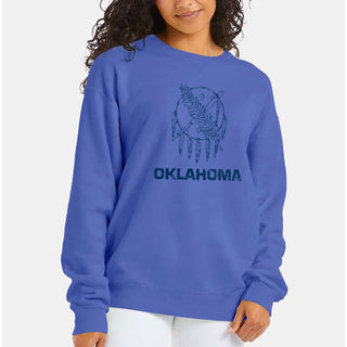 Oklahoma State Flag CW Crewneck - Deep Forte Blue