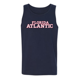 Florida Atlantic University Owls Basic Block Tank Top - Navy