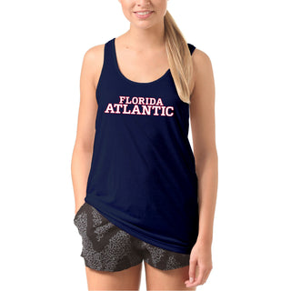 Florida Atlantic University Owls Basic Block Tank Top - Navy