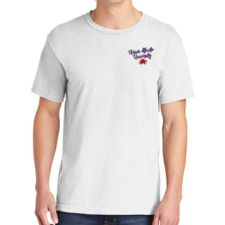 Florida Atlantic University Owls Floral State Comfort Colors Short Sleeve T Shirt - White