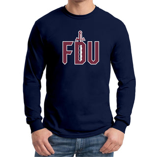 FDU Knights Primary Logo Long Sleeve - Navy