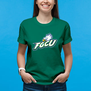 Florida Gulf Coast University Eagles Primary Logo Short Sleeve T Shirt - Kelly