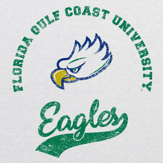 FGCU Retro Script NLA Triblend - Heather White