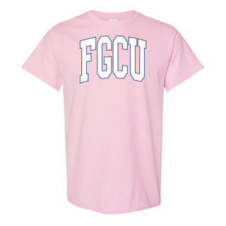 Florida Gulf Coast Eagles Mega Arch T-Shirt - Light Pink