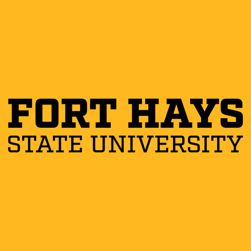 Fort Hays State Basic Block Youth T-Shirt - Gold