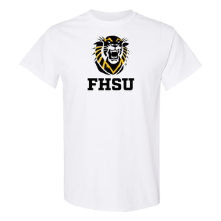 Fort Hays State Primary Logo T-Shirt - White