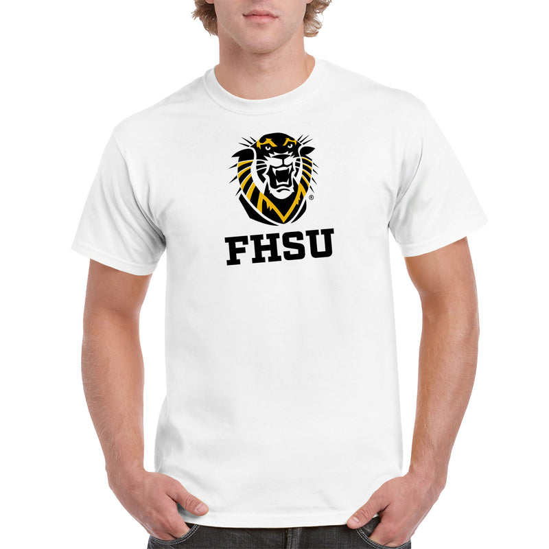 Fort Hays State Primary Logo T-Shirt - White