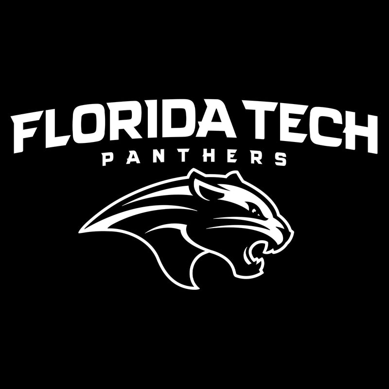 Florida Institute of Technology Panthers Arch Logo Short Sleeve T Shirt - Black